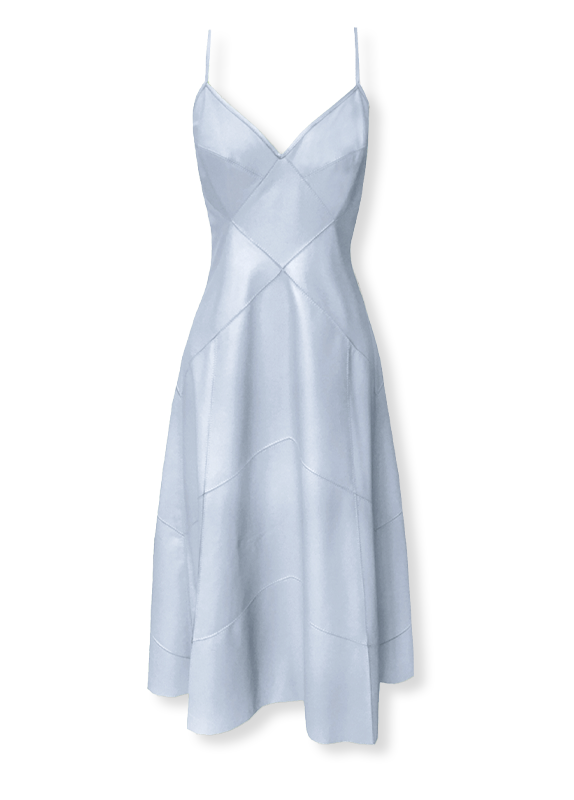 vestido lana, vestido em couro, vestido em couro e tule